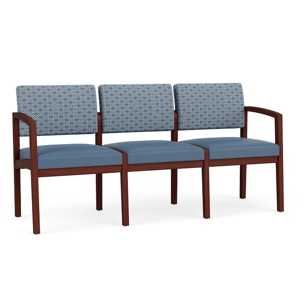 Lesro 3 Seat Tandem Seating W/ No Center Arms, 65 in W 26 in L 31.5 in H, Lenox Series LW3101 - main